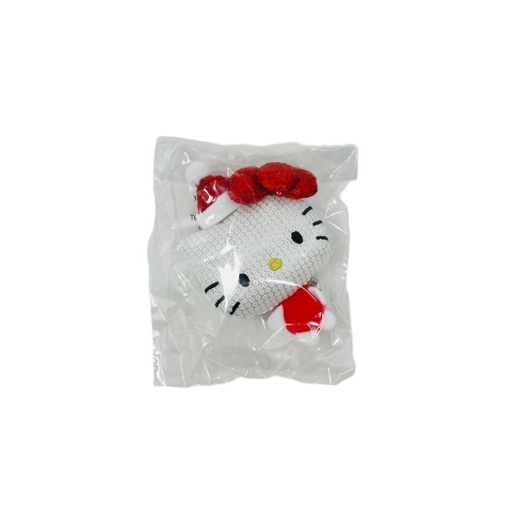 𝅺HELLO Kitty White Sequin Bow Christmas Holiday Ornament - Picture 4 of 9
